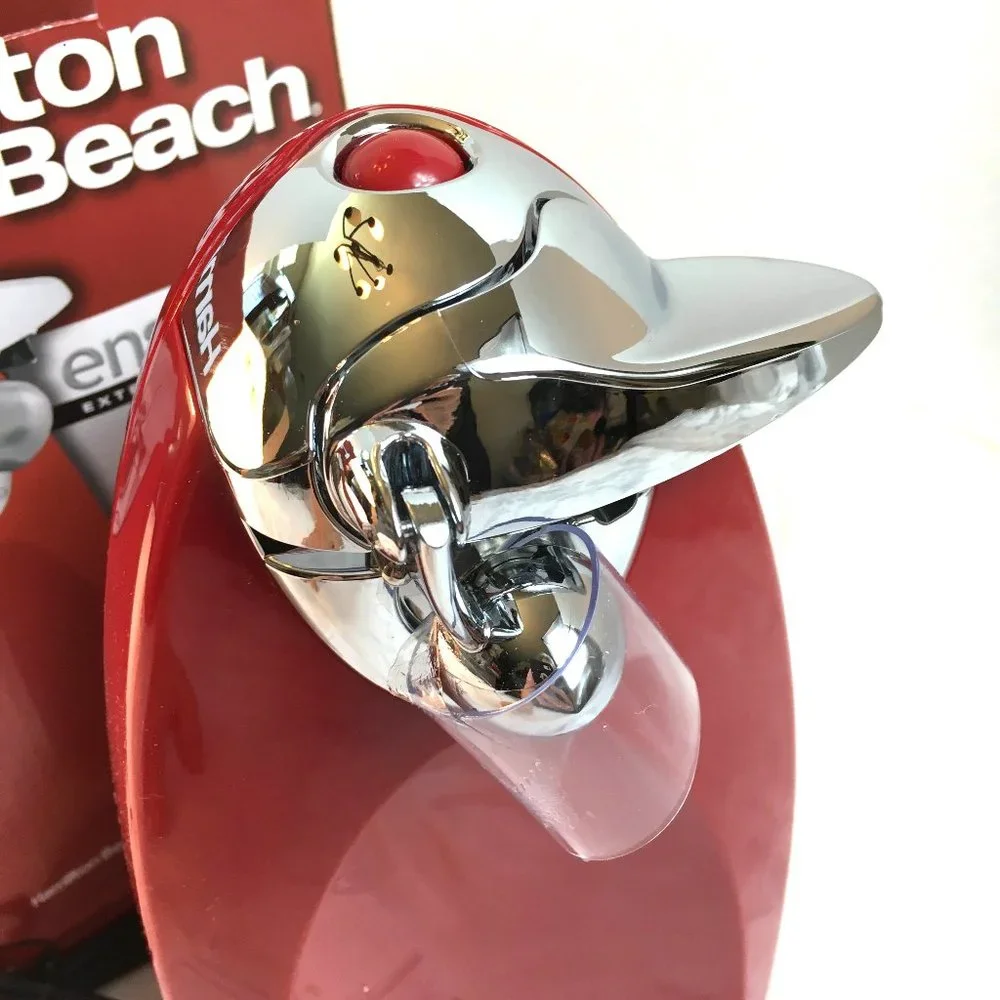 HAMILTON BEACH Red Electric Can Opener  76388R NWT